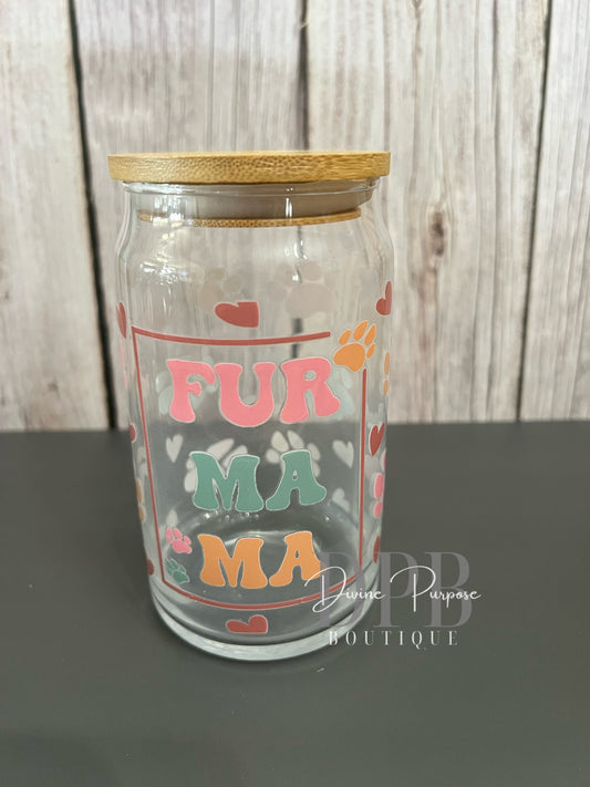 Fur Mama Glass Tumbler