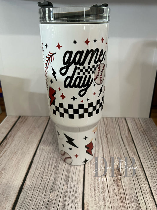 Baseball Game Day Tumbler