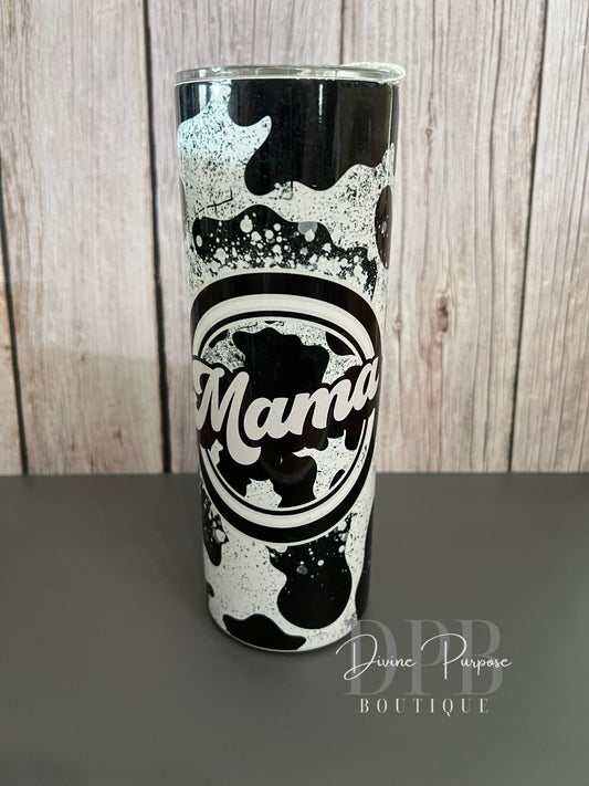 Cow Print Mama Tumbler